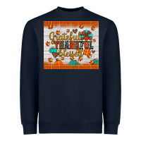 Navy grateful thankful blessed Heavyweight Sweatshirt - JahusDesignShop