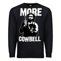 Black more cowbell Premium Sweatshirt - linhVisuals