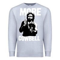 Heather Grey more cowbell Premium Sweatshirt - linhVisuals