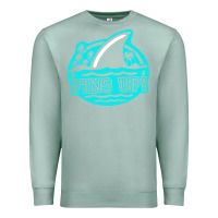 Seafoam fins up ocean Premium Sweatshirt - linhVisuals