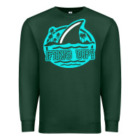 Sports Green fins up ocean Premium Sweatshirt - linhVisuals