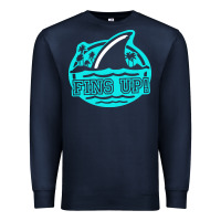 Navy fins up ocean Premium Sweatshirt - linhVisuals