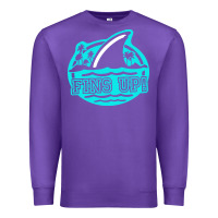 Purple fins up ocean Premium Sweatshirt - linhVisuals