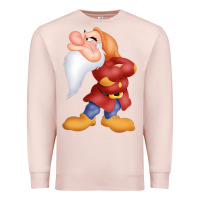 Pale Pink grumpy dopey dwarf Premium Sweatshirt - linhVisuals