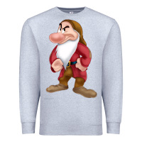 Heather Grey grumpy dopey dwarf Premium Sweatshirt - linhVisuals
