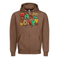 Chestnut game day softball Zipper Hoodie - JahusDesignShop
