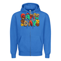 True Royal game day softball Zipper Hoodie - JahusDesignShop