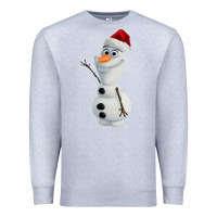 Heather Grey olaf Premium Sweatshirt - linhVisuals