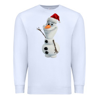 White olaf Premium Sweatshirt - linhVisuals