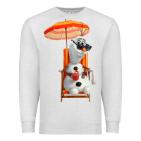 Oatmeal Heather olaf Premium Sweatshirt - linhVisuals
