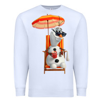 White olaf Premium Sweatshirt - linhVisuals