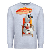 Heather Grey olaf Premium Sweatshirt - linhVisuals