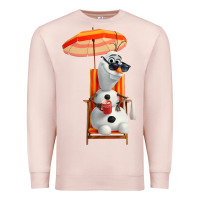 Pale Pink olaf Premium Sweatshirt - linhVisuals