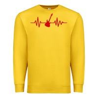 Lemon heartbeat electric guitar Premium Sweatshirt - linhVisuals