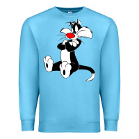 Ocean Blue sylvester cat Premium Sweatshirt - linhVisuals