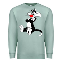 Seafoam sylvester cat Premium Sweatshirt - linhVisuals