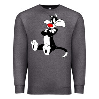 Charcoal Heather sylvester cat Premium Sweatshirt - linhVisuals