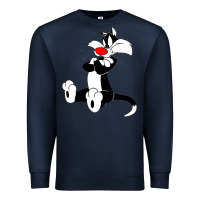 Navy sylvester cat Premium Sweatshirt - linhVisuals