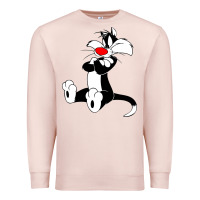 Pale Pink sylvester cat Premium Sweatshirt - linhVisuals