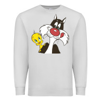 Dove Grey tweety and sylvester Premium Sweatshirt - linhVisuals