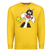 Lemon tweety and sylvester Premium Sweatshirt - linhVisuals