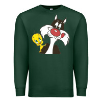 Sports Green tweety and sylvester Premium Sweatshirt - linhVisuals