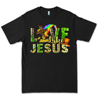 Black Love like Jesus Premium Tee - CowGirlArtShop