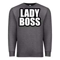 Charcoal Heather Lady boss... Premium Sweatshirt - linhVisuals