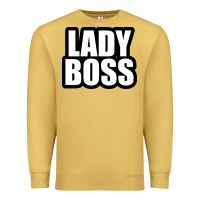 Antique Gold Lady boss... Premium Sweatshirt - linhVisuals