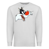 Dove Grey sylvester  face Premium Sweatshirt - linhVisuals