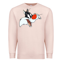 Pale Pink sylvester  face Premium Sweatshirt - linhVisuals