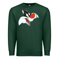 Sports Green sylvester  face Premium Sweatshirt - linhVisuals