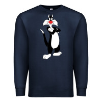Navy sylvester cat Premium Sweatshirt - linhVisuals