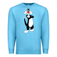Ocean Blue sylvester cat Premium Sweatshirt - linhVisuals