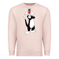 Pale Pink sylvester cat Premium Sweatshirt - linhVisuals