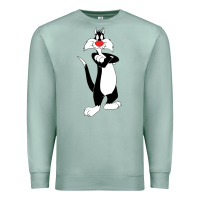 Seafoam sylvester cat Premium Sweatshirt - linhVisuals