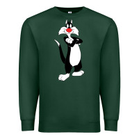 Sports Green sylvester cat Premium Sweatshirt - linhVisuals