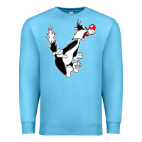 Ocean Blue sylvester cat Premium Sweatshirt - linhVisuals