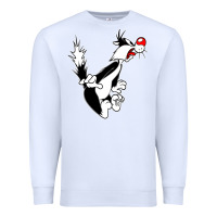 White sylvester cat Premium Sweatshirt - linhVisuals