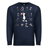 Navy sylvester cat Premium Sweatshirt - linhVisuals
