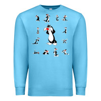 Ocean Blue sylvester cat Premium Sweatshirt - linhVisuals