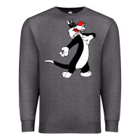 Charcoal Heather sylvester cat Premium Sweatshirt - linhVisuals