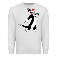 Oatmeal Heather sylvester cat Premium Sweatshirt - linhVisuals