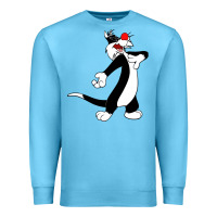 Ocean Blue sylvester cat Premium Sweatshirt - linhVisuals