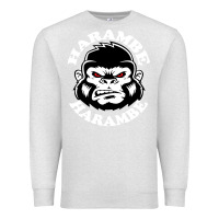 Oatmeal Heather harambe Premium Sweatshirt - linhVisuals