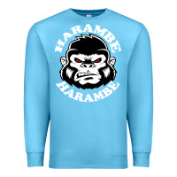 Ocean Blue harambe Premium Sweatshirt - linhVisuals