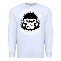 White harambe Premium Sweatshirt - linhVisuals