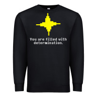 Black undertale   determination point Premium Sweatshirt - linhVisuals