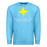 Ocean Blue undertale   determination point Premium Sweatshirt - linhVisuals