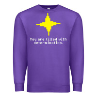 Purple undertale   determination point Premium Sweatshirt - linhVisuals